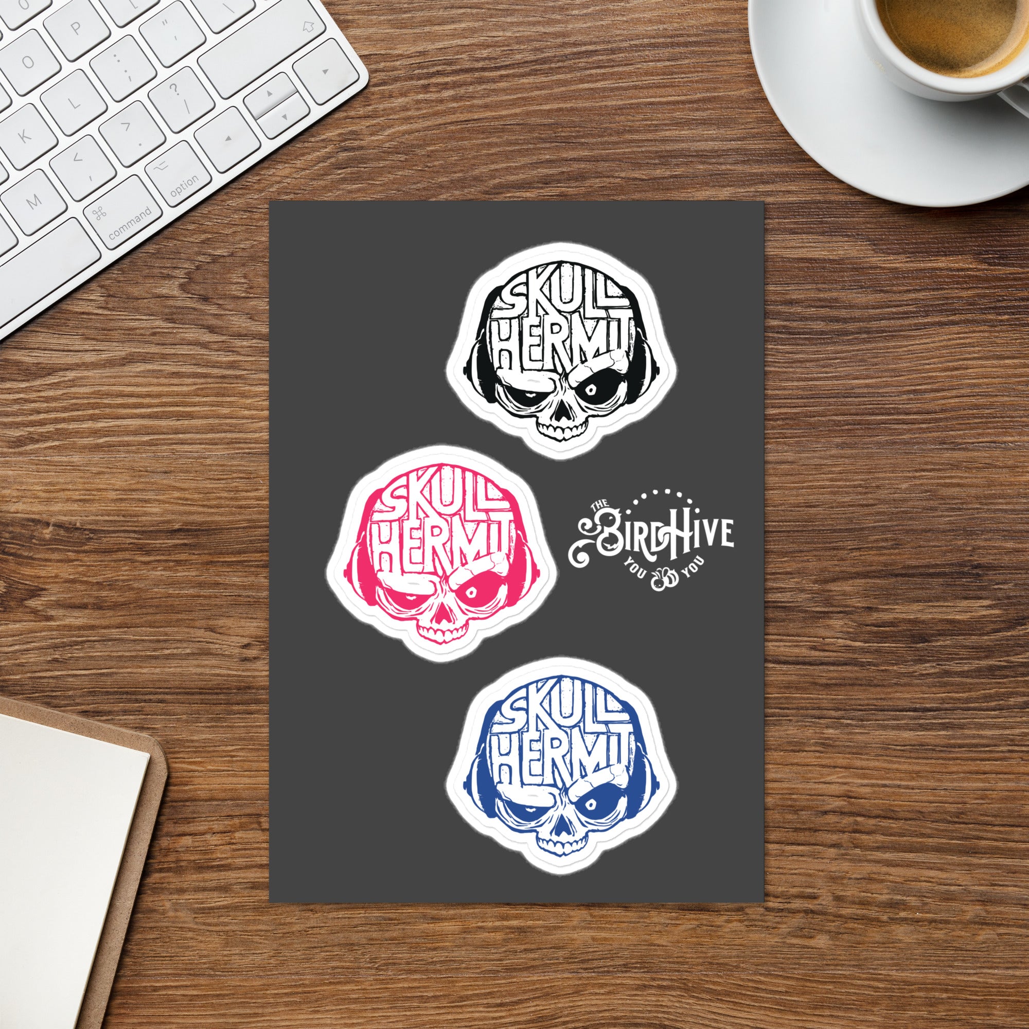 "Skull Hermit" Sticker sheet