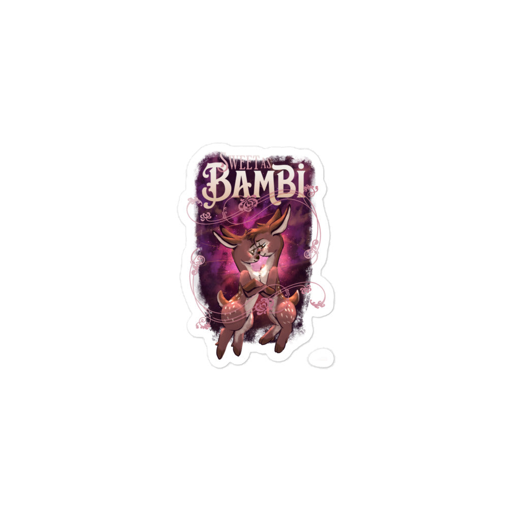 "Sweet as Bambi" Bubble-free stickers