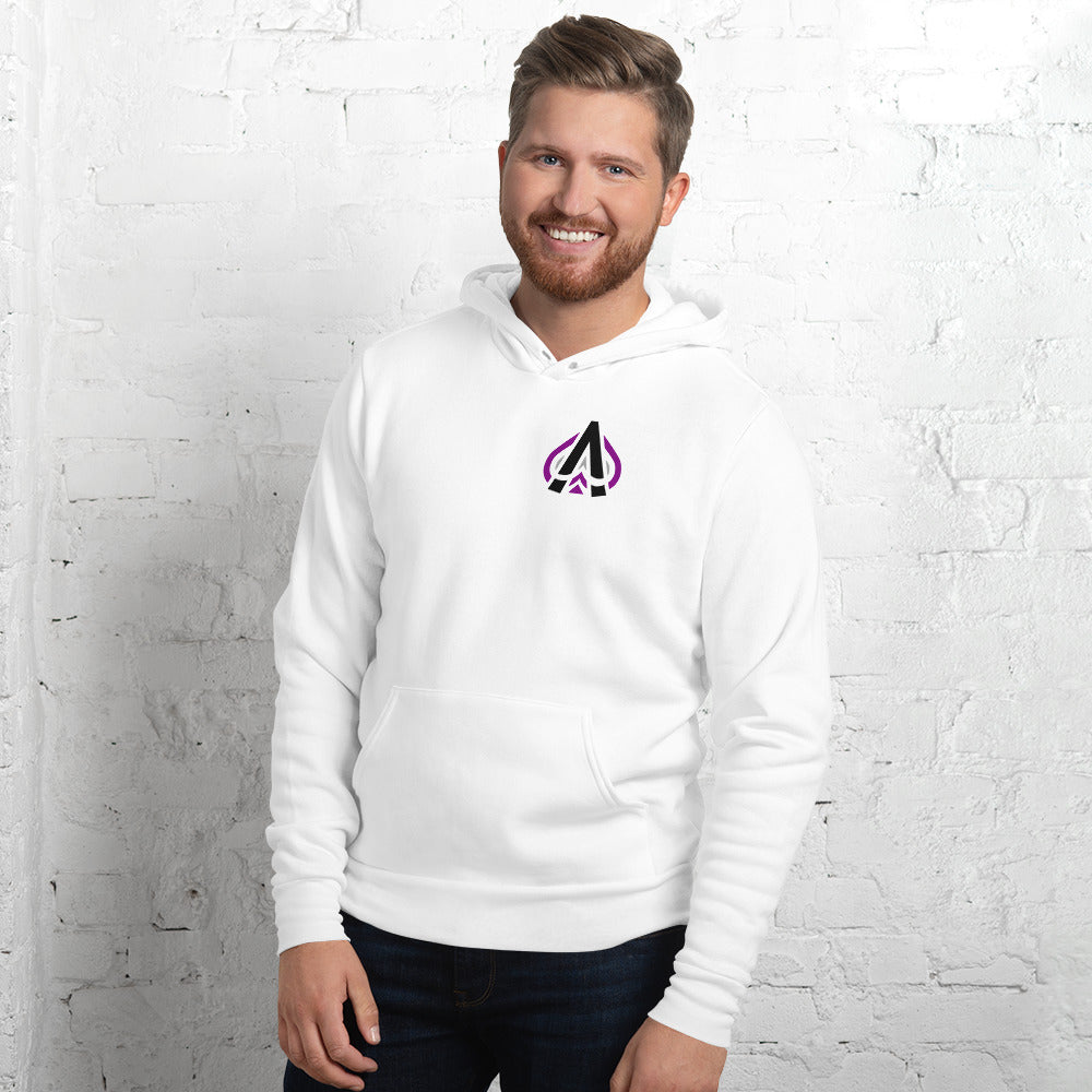 "Ace of Spades" in White Unisex hoodie