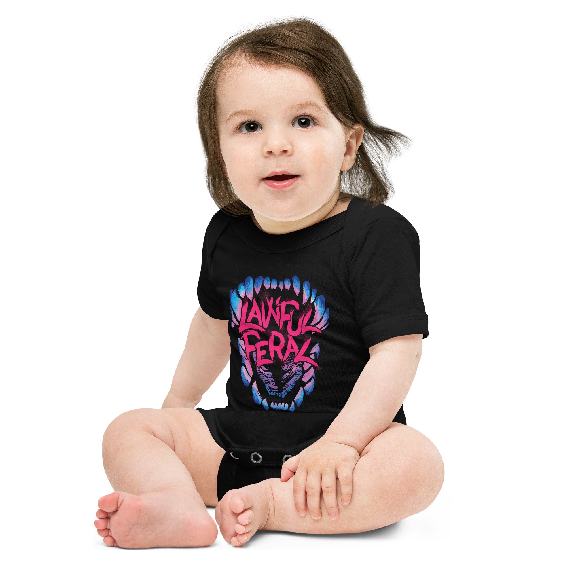 Baby: “Lawful Feral” short sleeve one piece