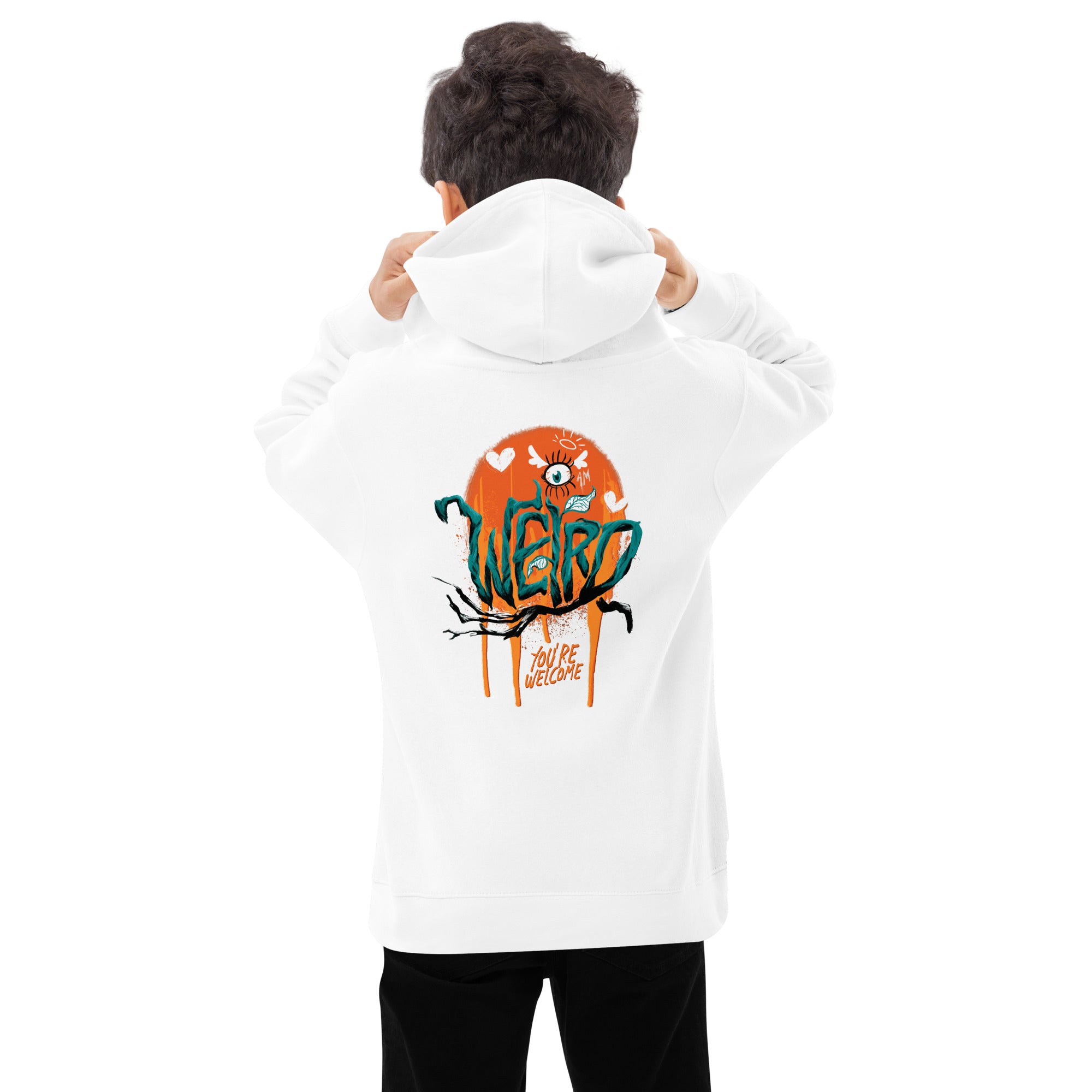 Youth: "I'm Weird, You're Welcome" fleece hoodie