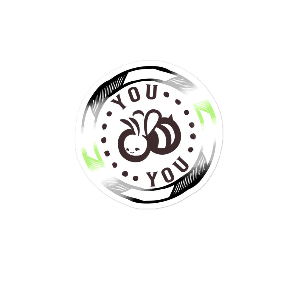 You "Bee" You Agender vinyl Bubble-Free Stickers