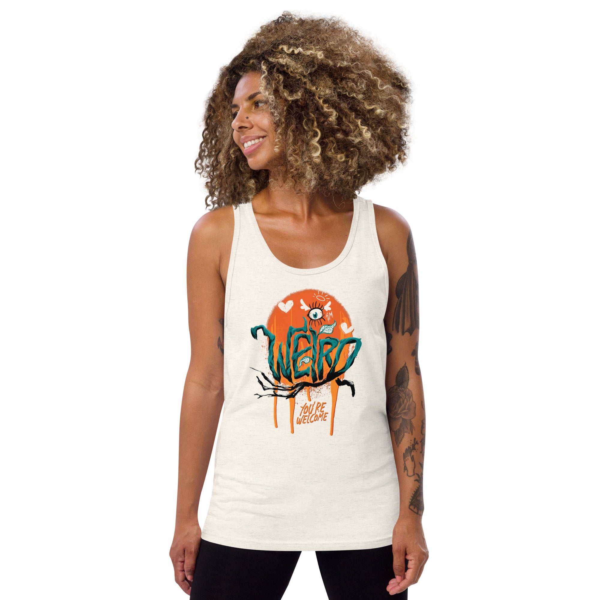 "I'm Weird, You're Welcome" Unisex fit Tank Top
