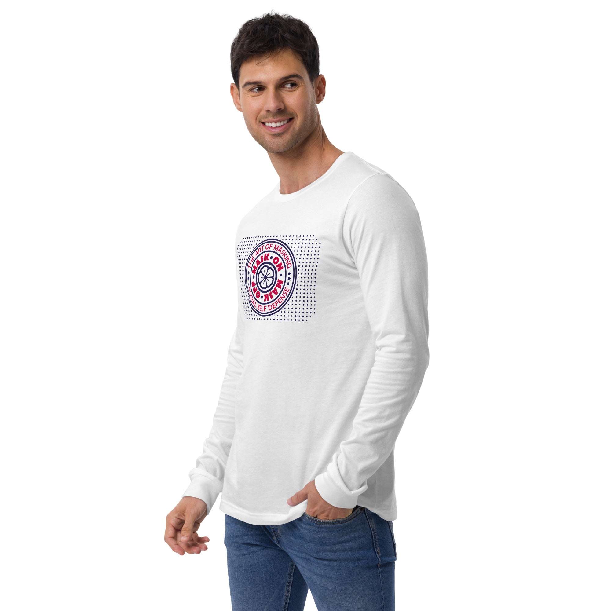 “Mask ON Mask OFF” Unisex Long Sleeve Tee