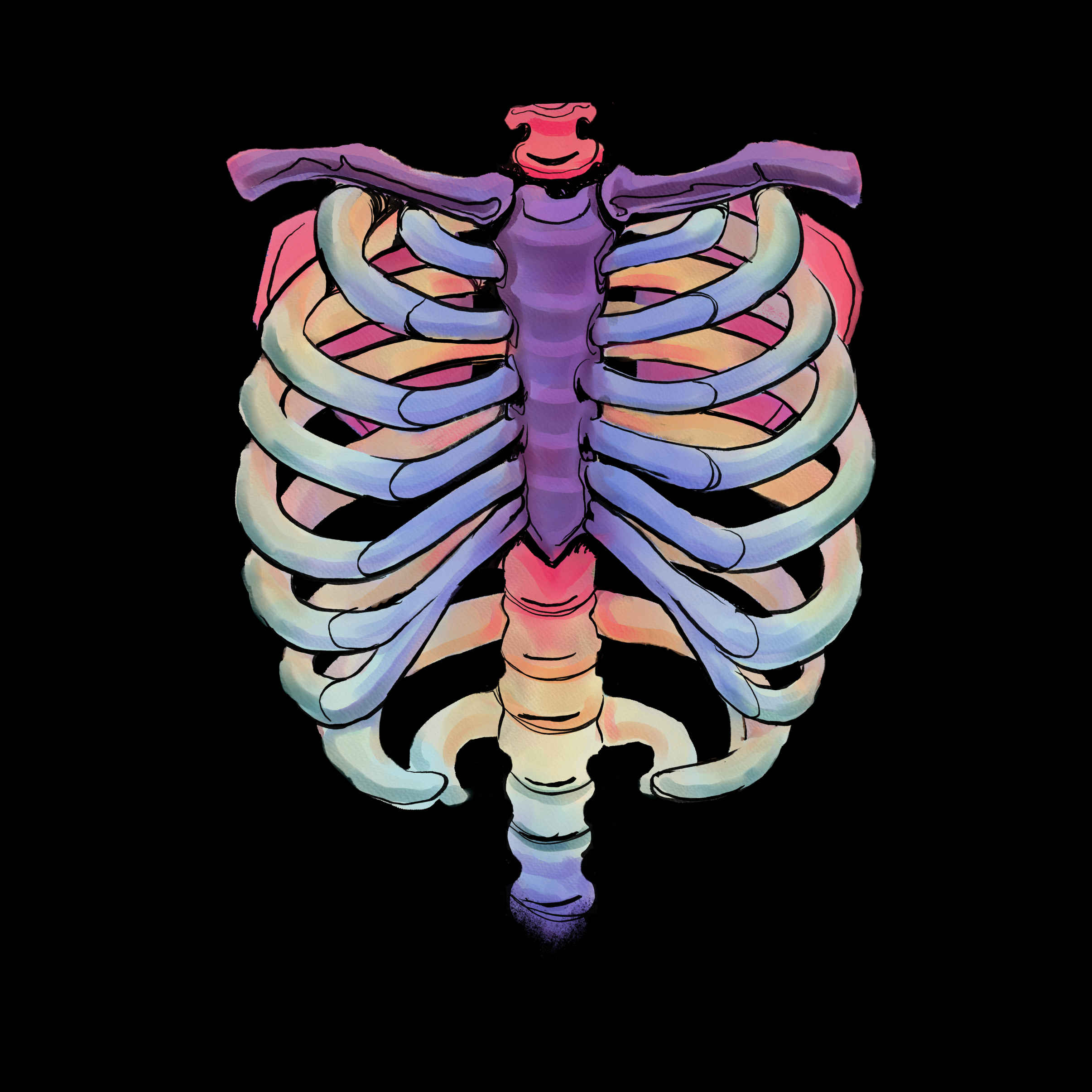 Rainbow skeleton
