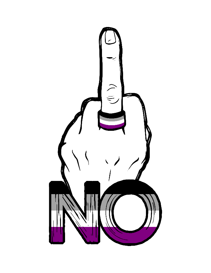 Ace, "NO" hand flipping the bird