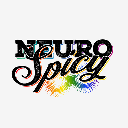 "Neuro Spicy" on white Sleeveless Shirt