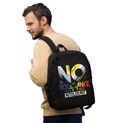 "No Tolerance for the Intolerant" Minimalist Backpack