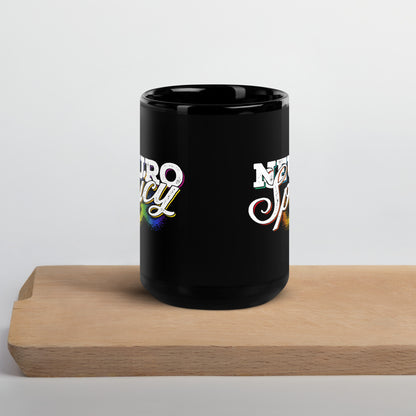 "Neuro-Spicy" on Black Glossy Mug