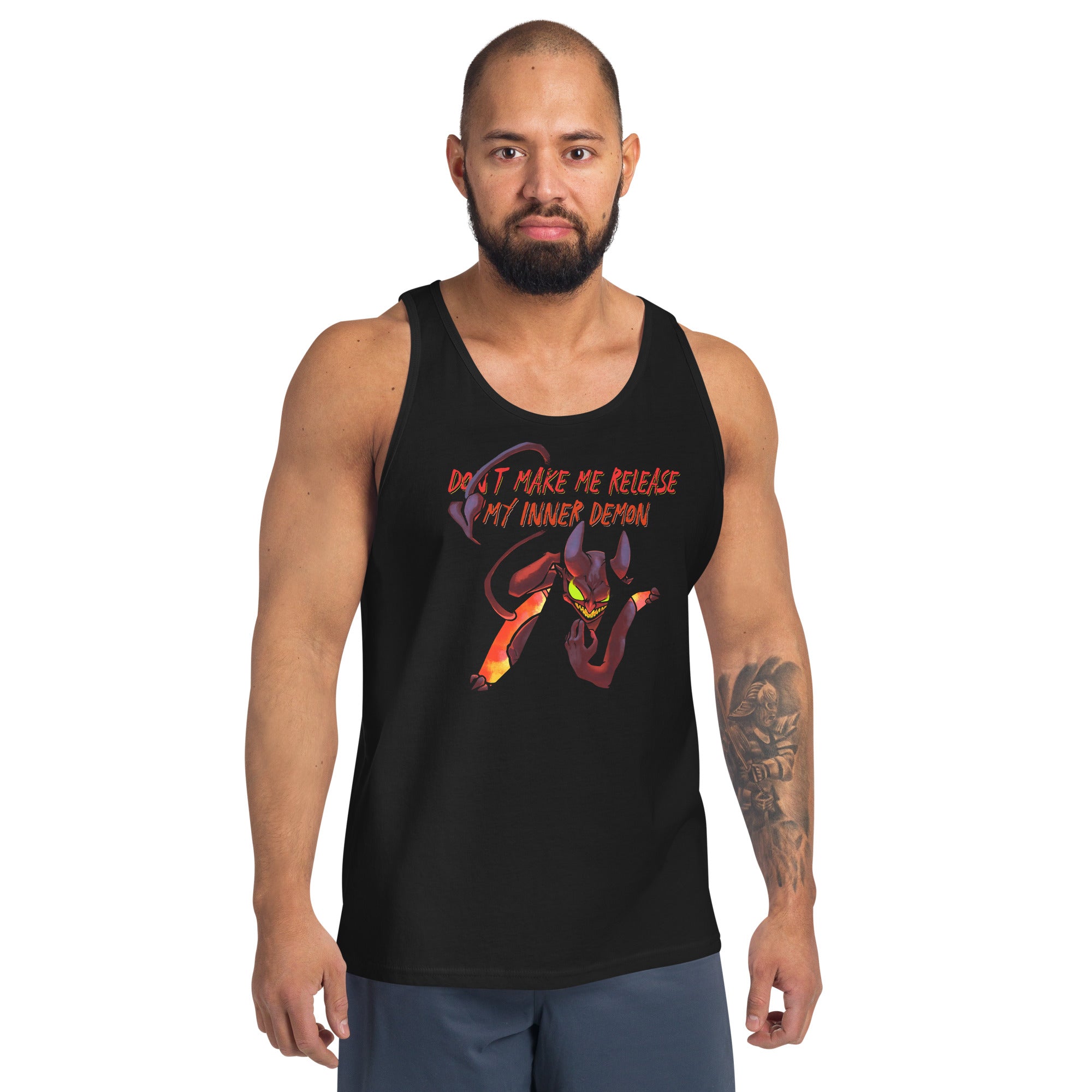 "Don't Make Me Release My Inner Demon" Unisex Tank Top