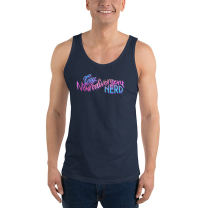 "Gay Neurodivergent Nerd" unisex Fit Tank Top