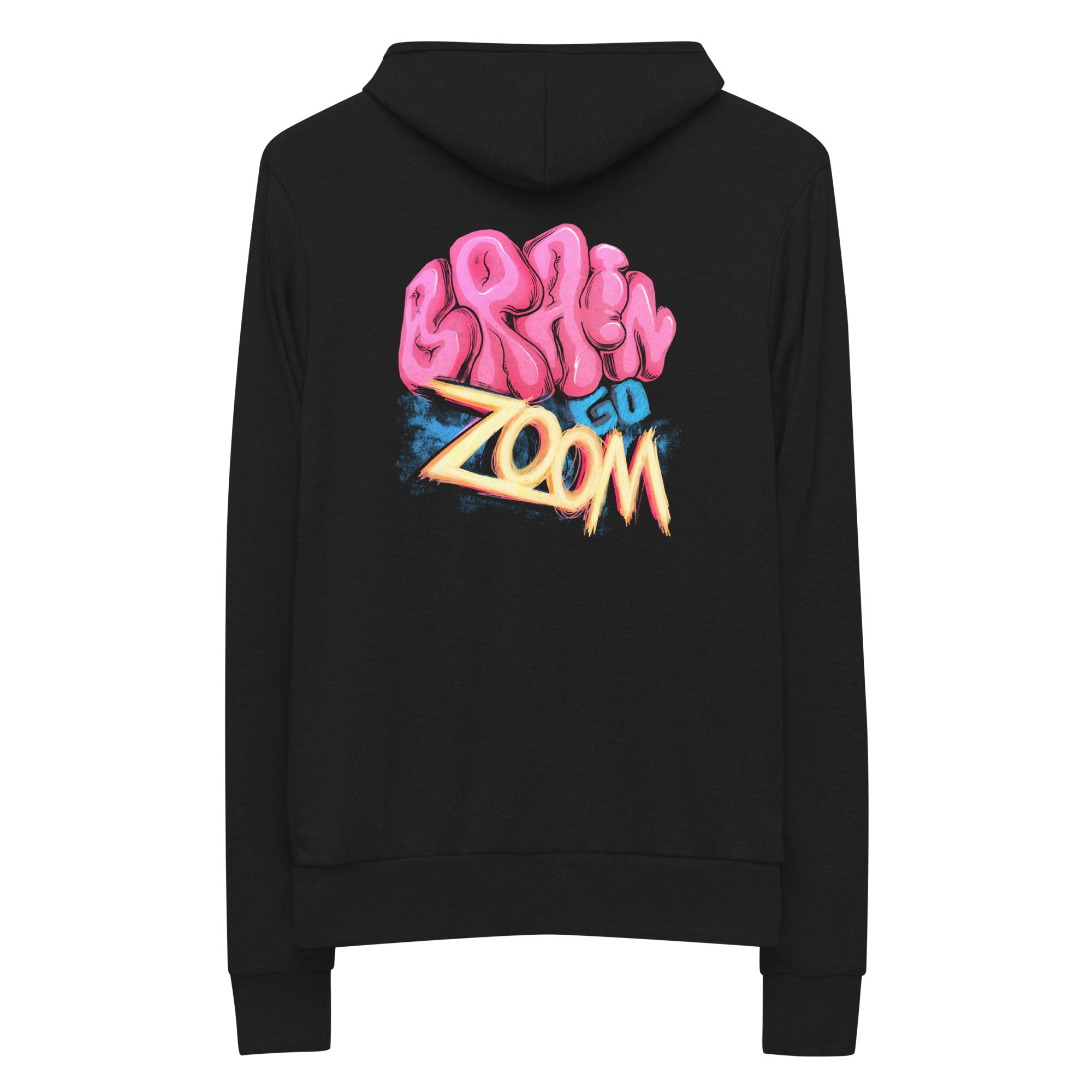 "Brain go Zoom" Unisex zip hoodie