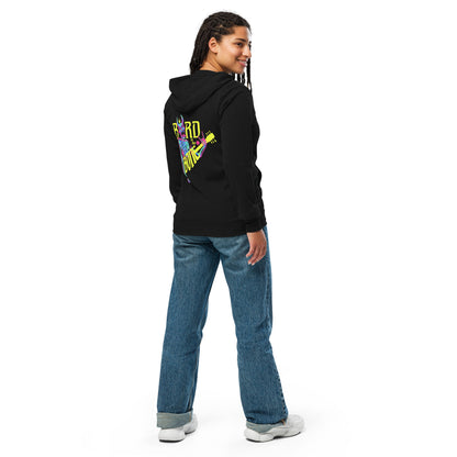 "Bard to the Bone" Pulp Color Unisex zip hoodie