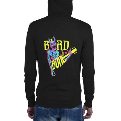 "Bard to the Bone" Pulp Color Unisex zip hoodie