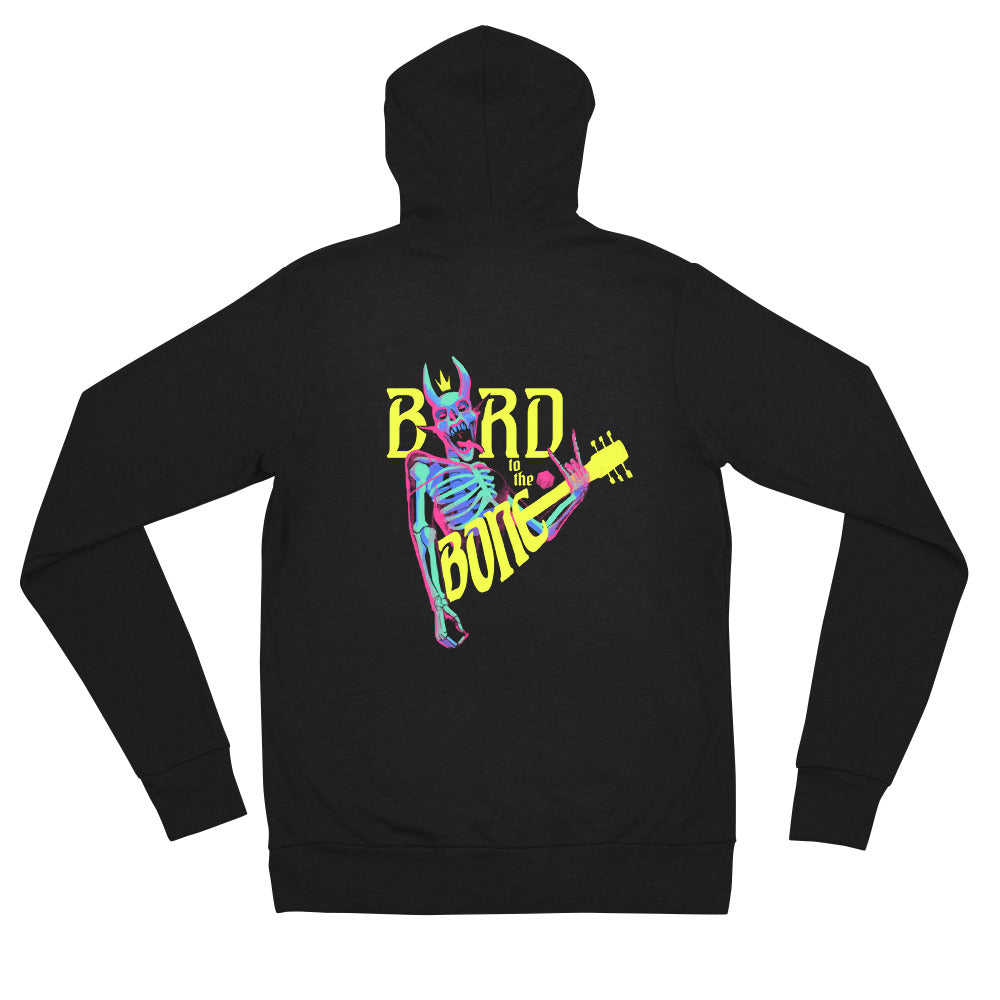 "Bard to the Bone" Pulp Color Unisex zip hoodie