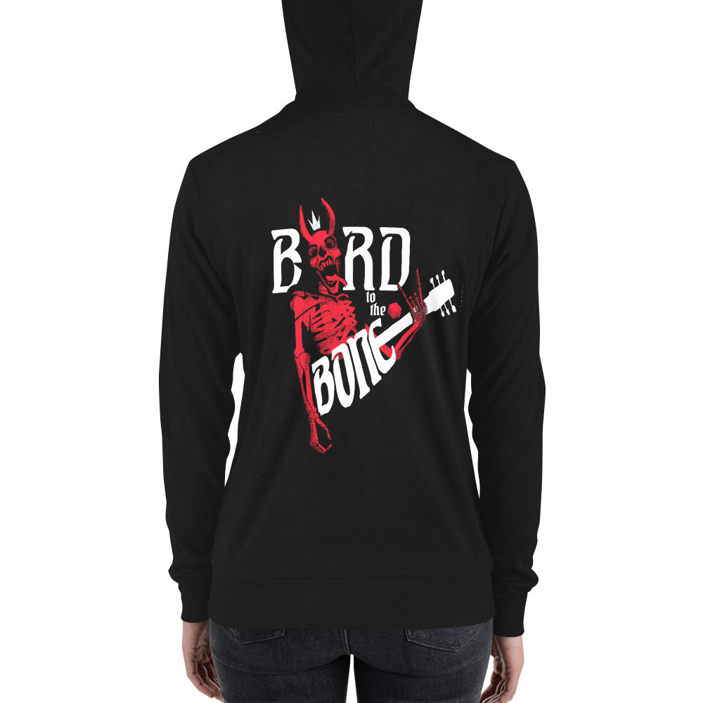 "Bard to the Bone" Heavy Metal Unisex zip hoodie