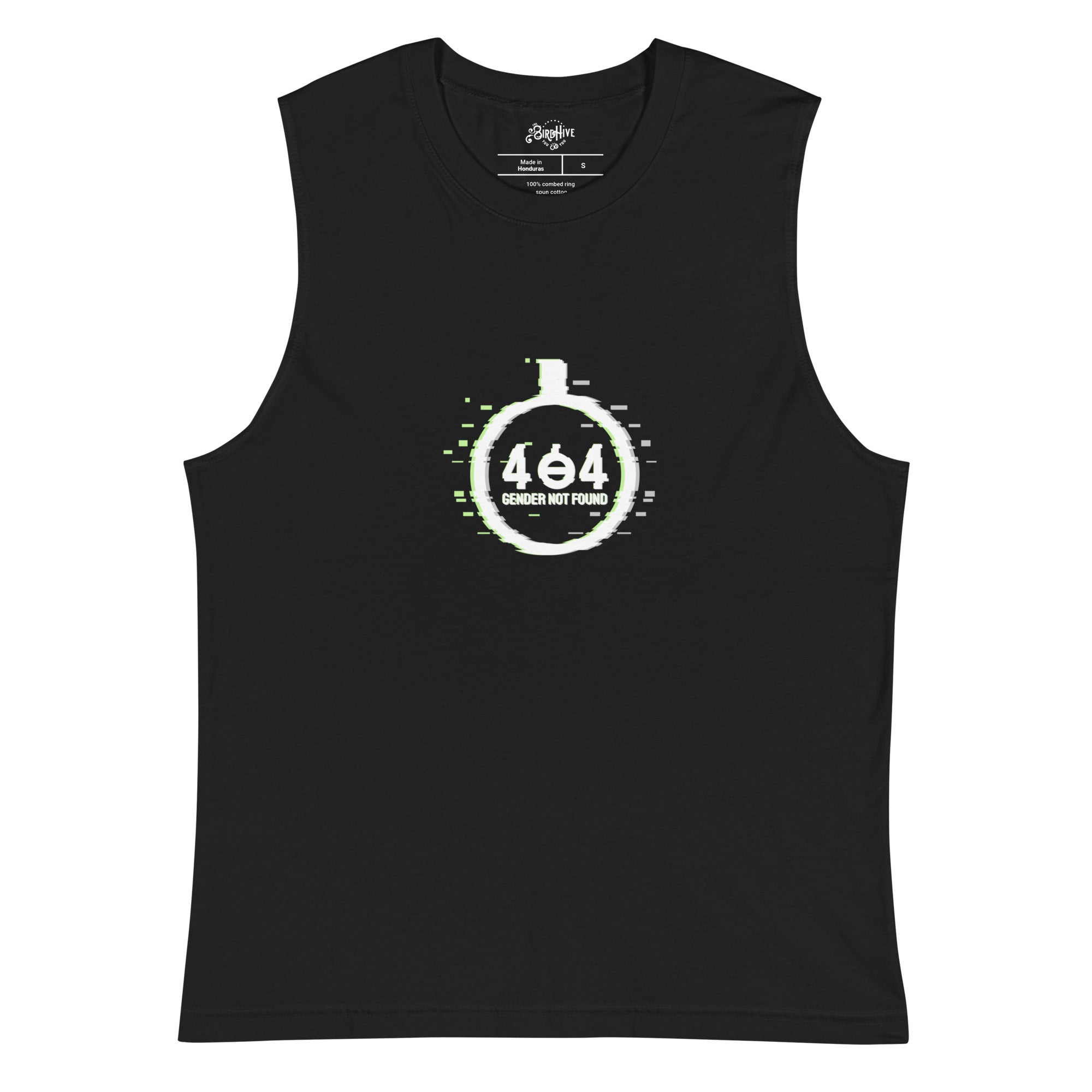 "404: Gender Not Found" Sleeveless Shirt