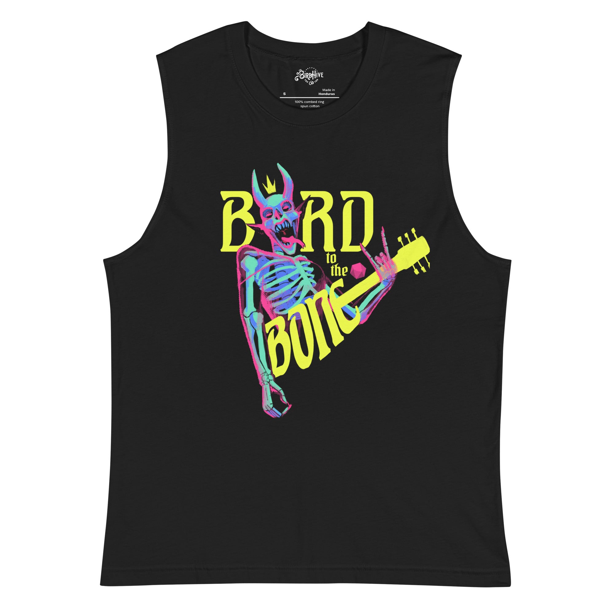 "Bard to the Bone" Pulp Color Sleeveless  Shirt