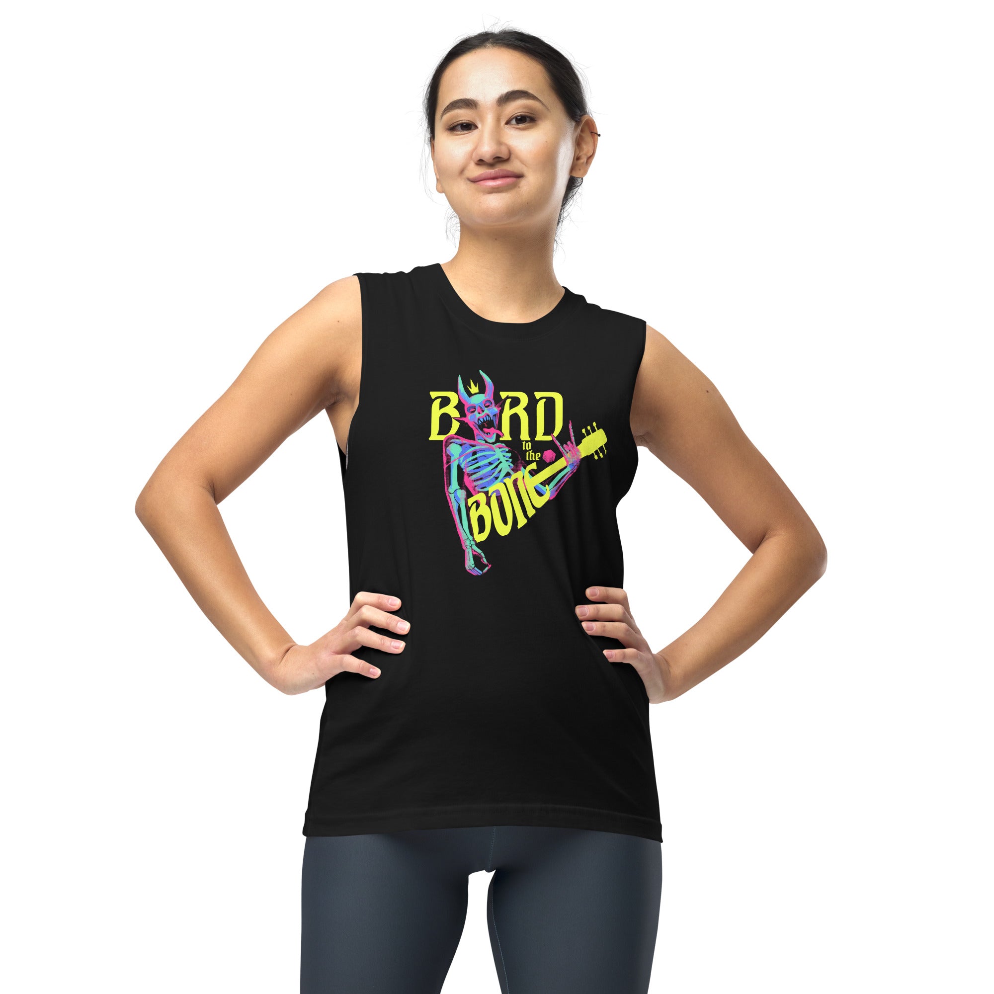 "Bard to the Bone" Pulp Color Sleeveless  Shirt