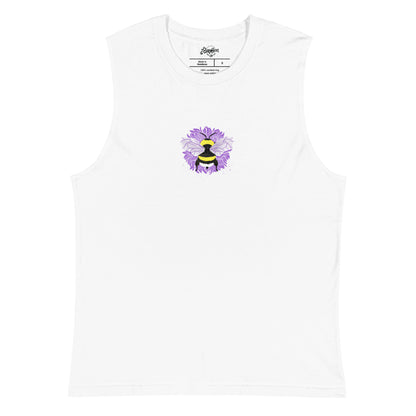 "EnBEE" in pride colors on white Sleeveless Shirt