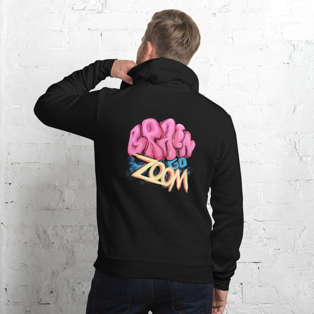 "Brain Go Zoom" Unisex hoodie