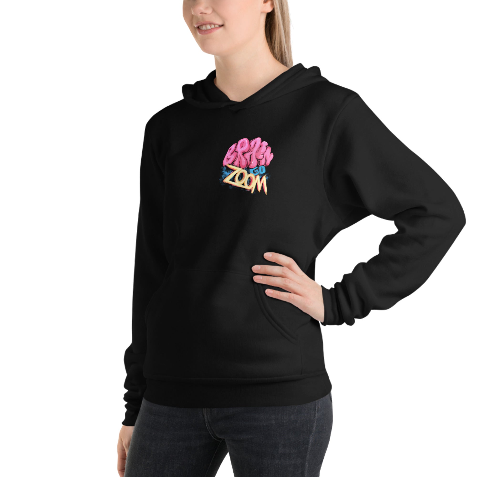 "Brain Go Zoom" Unisex hoodie