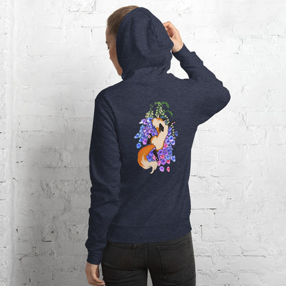 "Happy Foxglove" Unisex hoodie