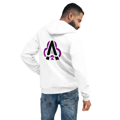 "Ace of Clubs" in White Unisex hoodie