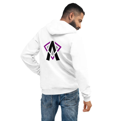 "Ace of Diamonds" in White Unisex hoodie