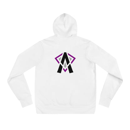 "Ace of Diamonds" in White Unisex hoodie