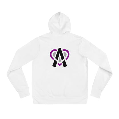 "Ace of HEarts" In White Unisex hoodie