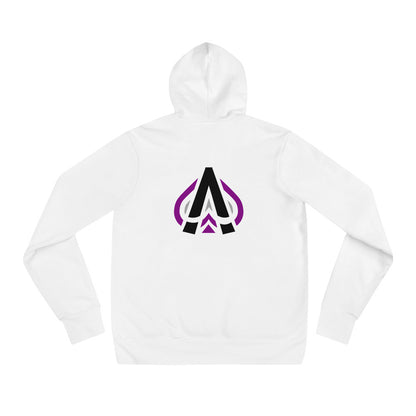 "Ace of Spades" in White Unisex hoodie