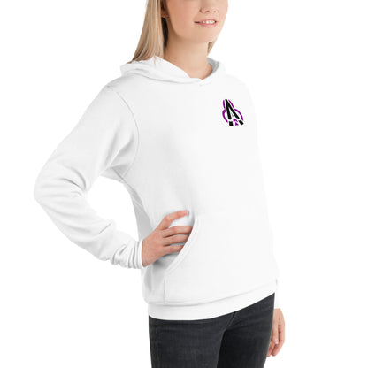 "Ace of Clubs" in White Unisex hoodie