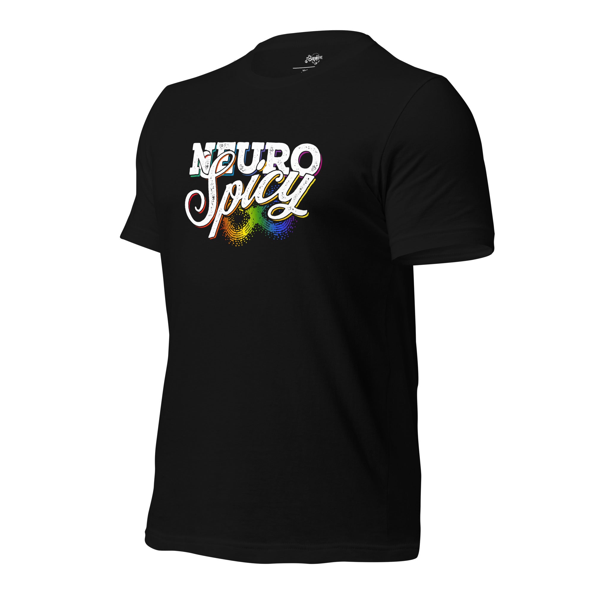 "Neuro-Spicy" on black Unisex t-shirt