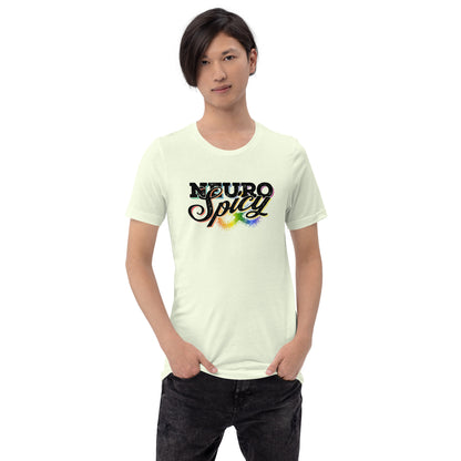 "Neuro-Spicy" on white Unisex t-shirt