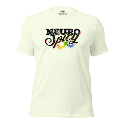 "Neuro-Spicy" on white Unisex t-shirt