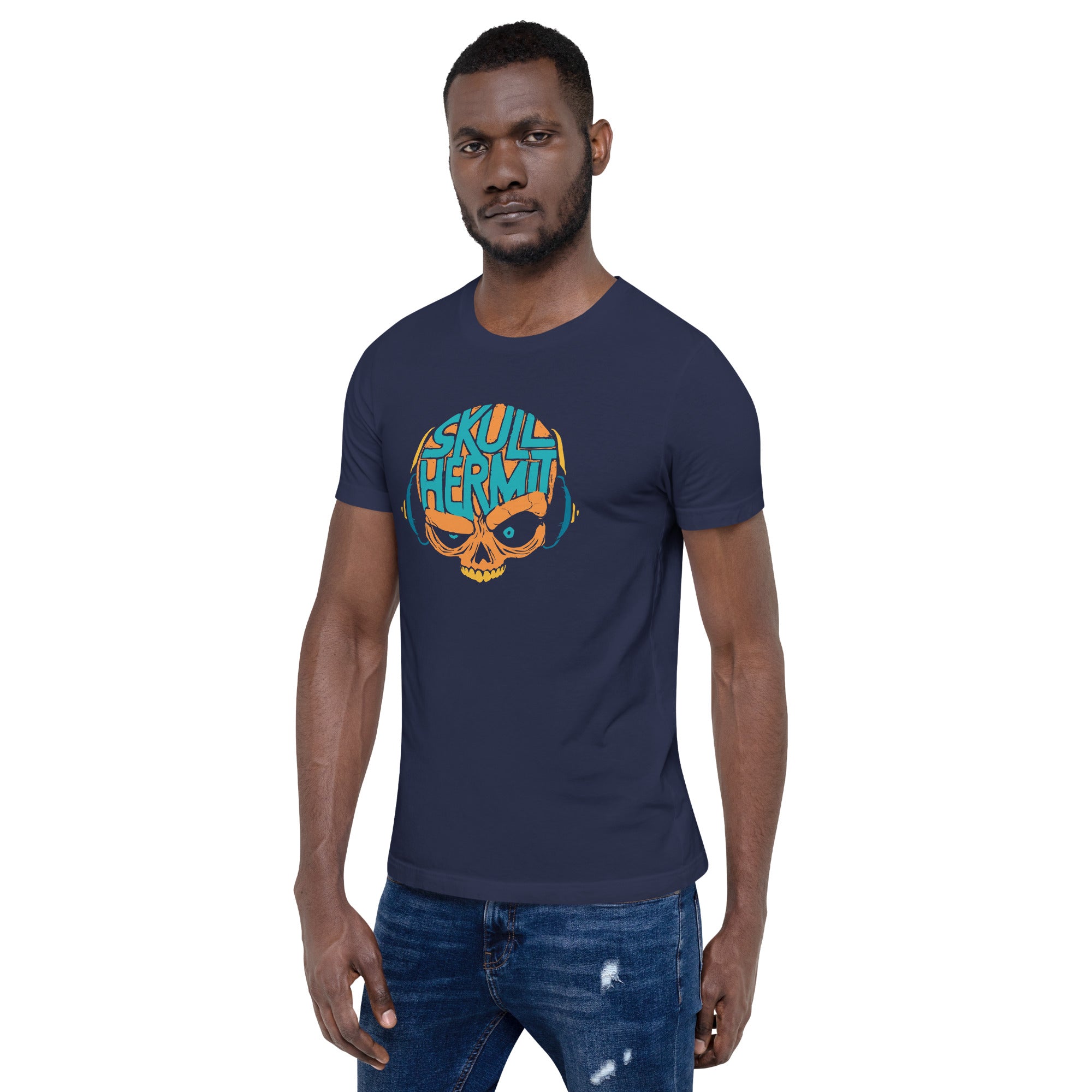 "Skull Hermit"  Multicolor Unisex t-shirt