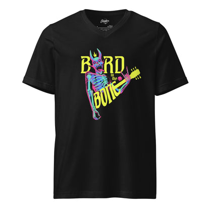 "Bard to the Bone" Pulp Color Unisex Short Sleeve V-Neck T-Shirt