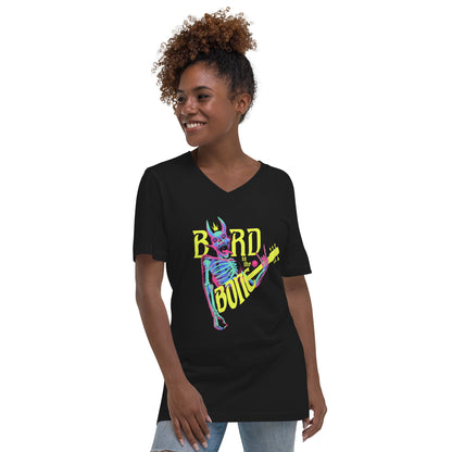 "Bard to the Bone" Pulp Color Unisex Short Sleeve V-Neck T-Shirt