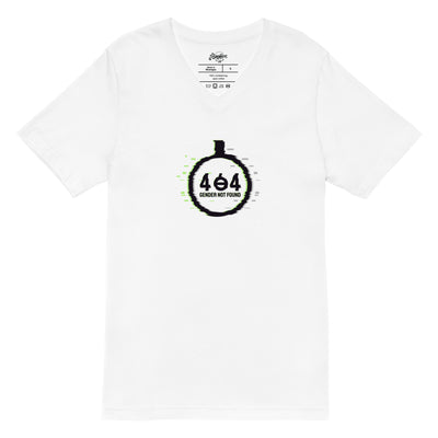 "404: Gender Not Found" Unisex Short Sleeve V-Neck T-Shirt
