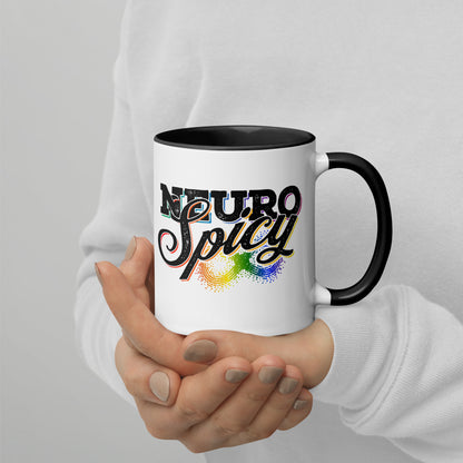 "Neuro-Spicy" white Mug with Color Inside