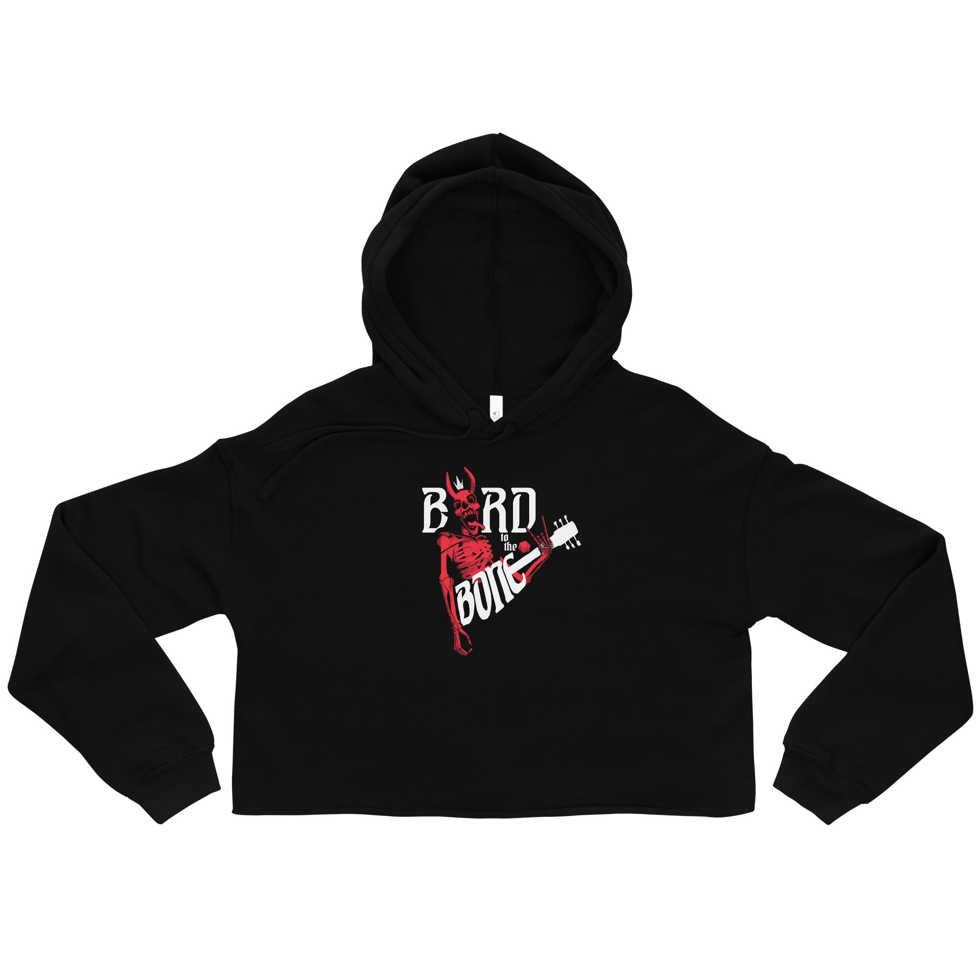 "Bard to the Bone" Heavy Metal Crop Hoodie