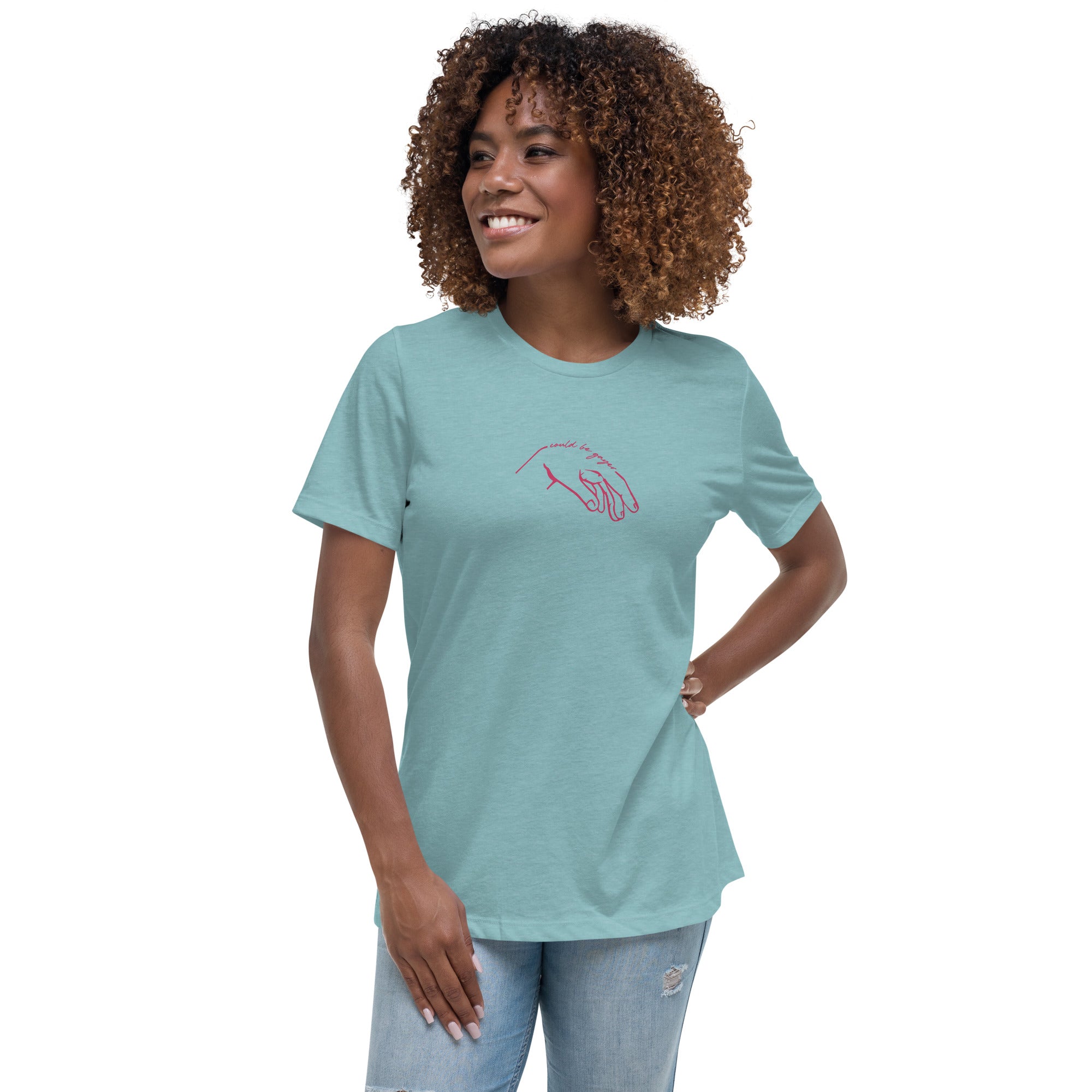 "could be gayer" Fem Relaxed T-Shirt