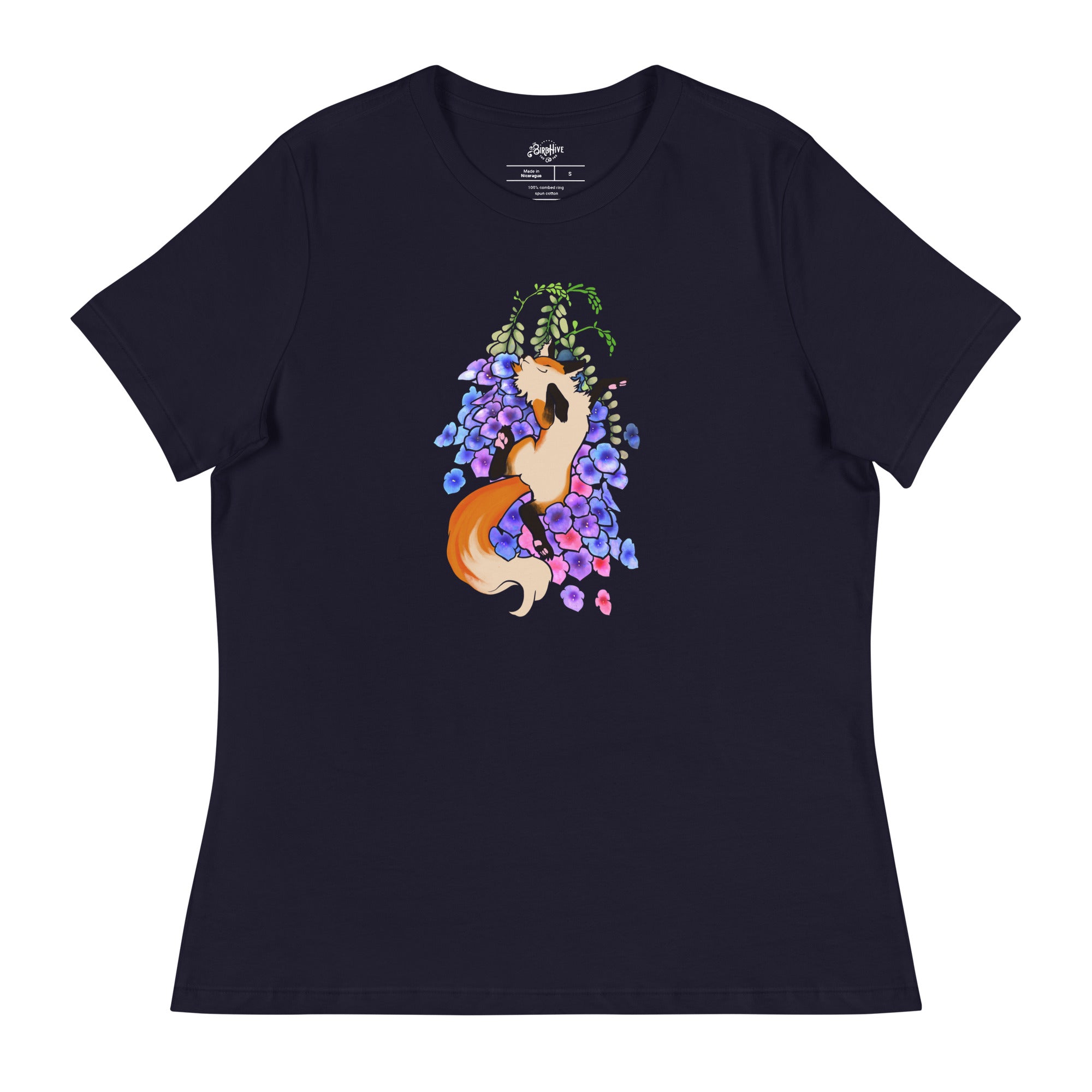 "Happy Foxglove" Fem Relaxed T-Shirt