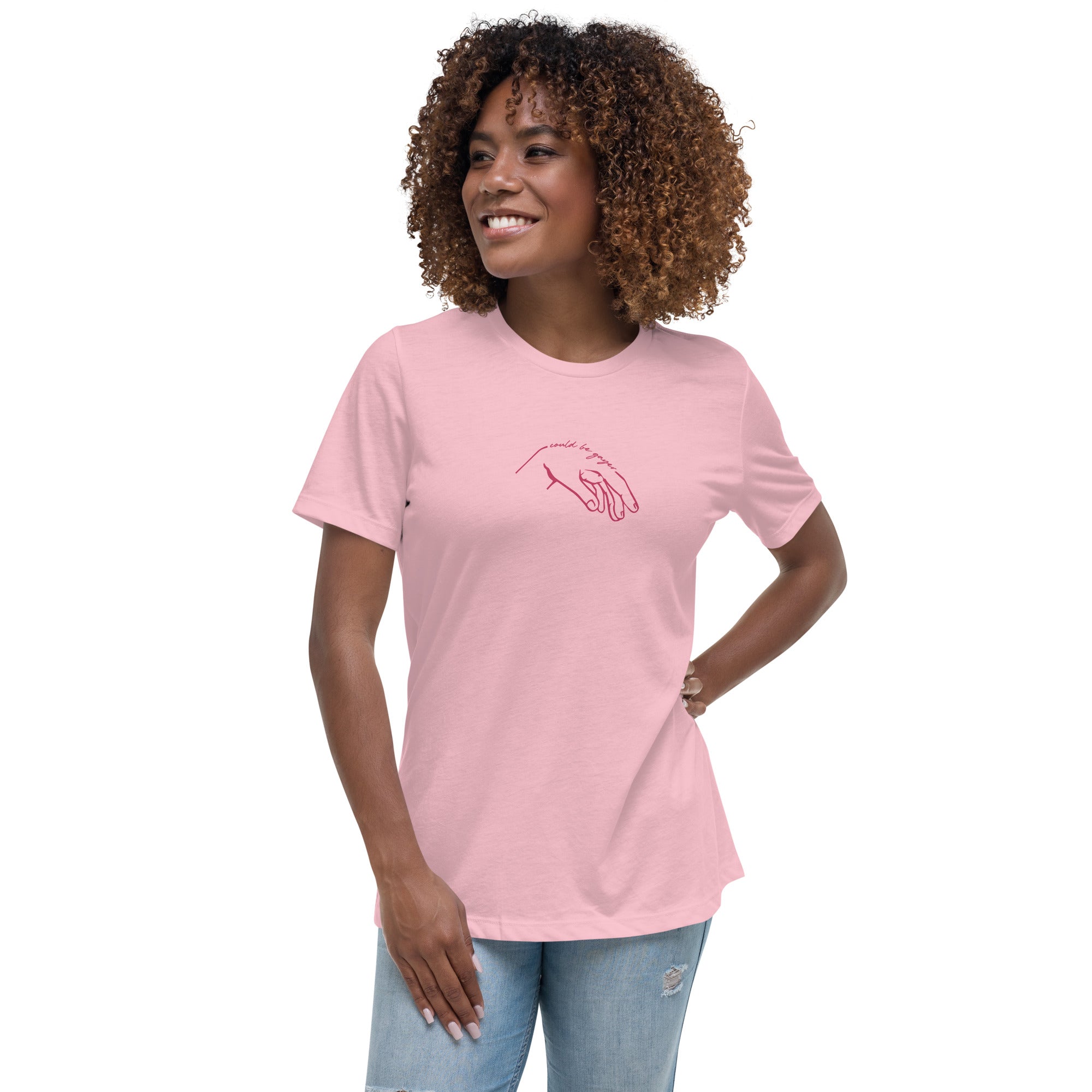 "could be gayer" Fem Relaxed T-Shirt