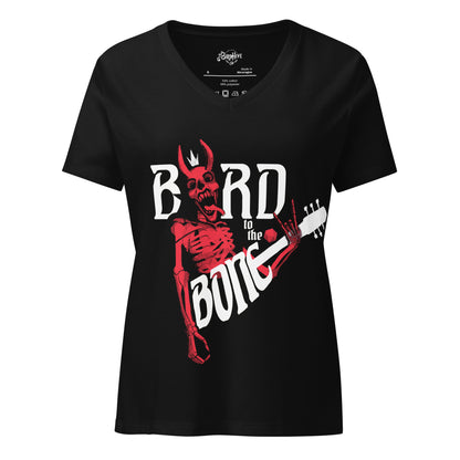 "Bard to the Bone" Heavy Metal Fem relaxed v-neck t-shirt