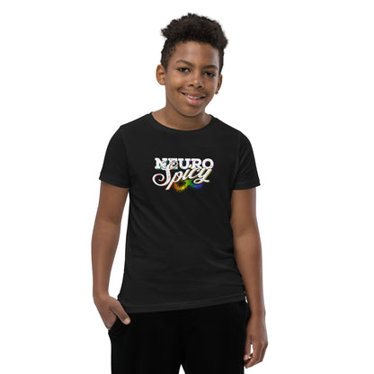 Youth: "Neuro Spicy" on black Short Sleeve T-Shirt