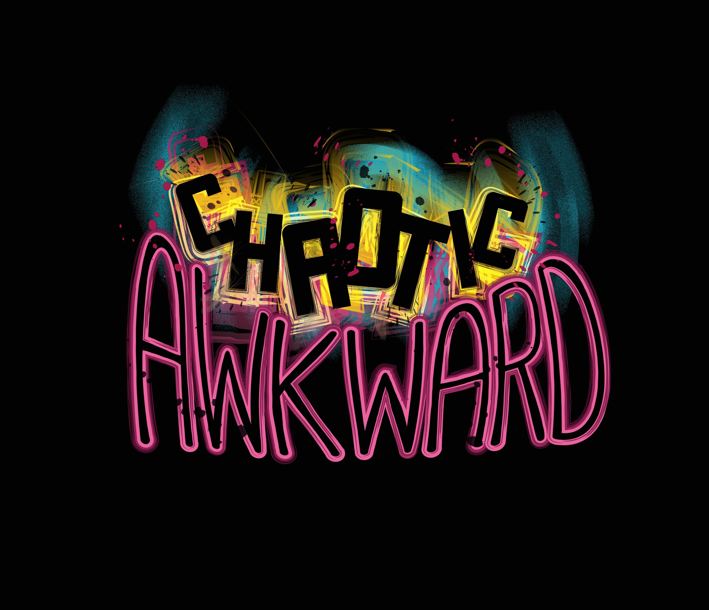 Chaotic Awkward Fem Fit Racerback Tank