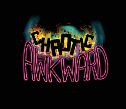 Chaotic Awkward Fem Fit Racerback Tank