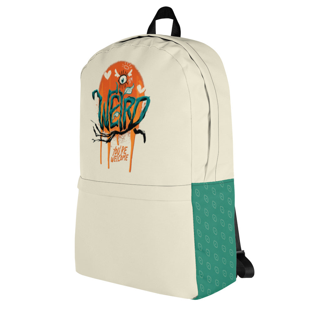 "I'm Weird, You're Welcome" Backpack